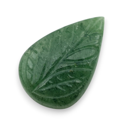 Green aventurine carved cabochon 28x18 mm no 25 Green aventurine carved cabochon 28x18 mm no 25