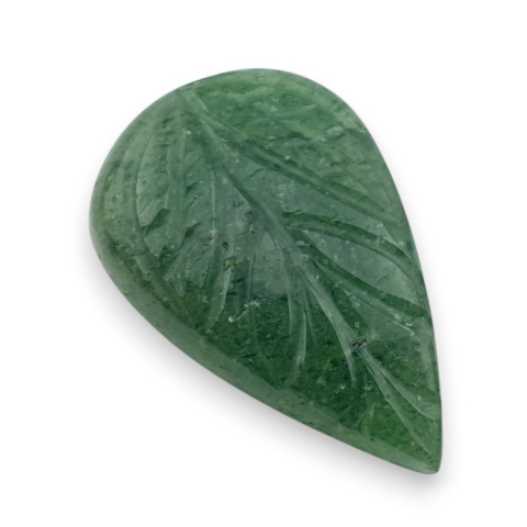 Green aventurine carved cabochon 28x18 mm no 25 Green aventurine carved cabochon 28x18 mm no 25