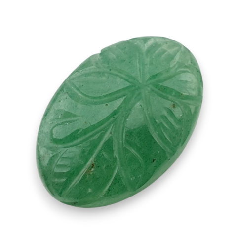 Green aventurine carved cabochon 28x19 mm no 30 Green aventurine carved cabochon 28x19 mm no 30