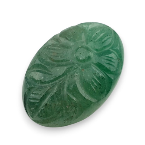 Green aventurine carved cabochon 28x19 mm no 31 Green aventurine carved cabochon 28x19 mm no 31