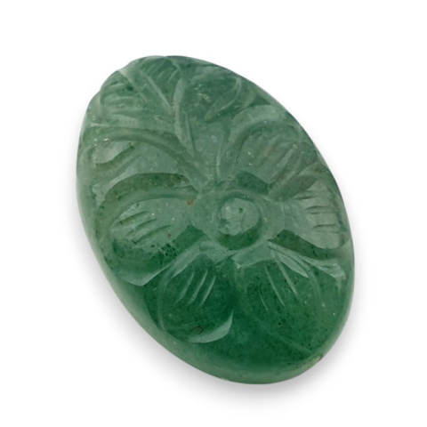 Green aventurine carved cabochon 28x19 mm no 31 Green aventurine carved cabochon 28x19 mm no 31