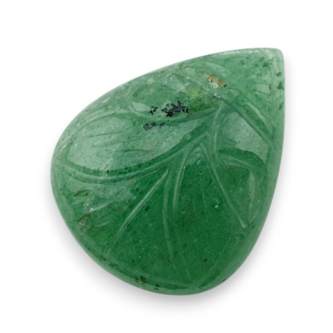 Green aventurine carved cabochon 28x21 mm no 10 Green aventurine carved cabochon 28x21 mm no 10