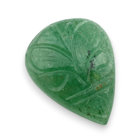 Green aventurine carved cabochon 28x21 mm no 10 Green aventurine carved cabochon 28x21 mm no 10
