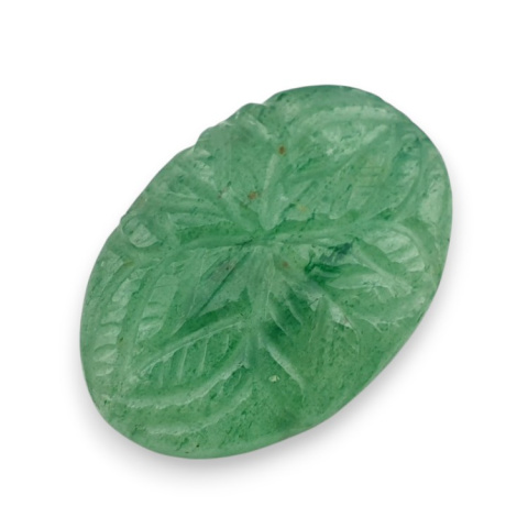 Green aventurine carved cabochon 29x20 mm no 23 Green aventurine carved cabochon 29x20 mm no 23