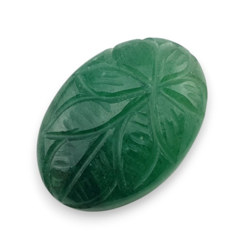Green aventurine carved cabochon 29x20 mm no 6 Green aventurine carved cabochon 29x20 mm no 6