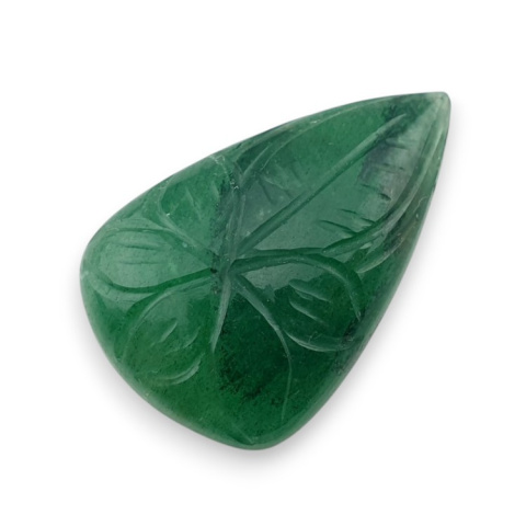 Green aventurine carved cabochon 30x19 mm no 14 Green aventurine carved cabochon 30x19 mm no 14
