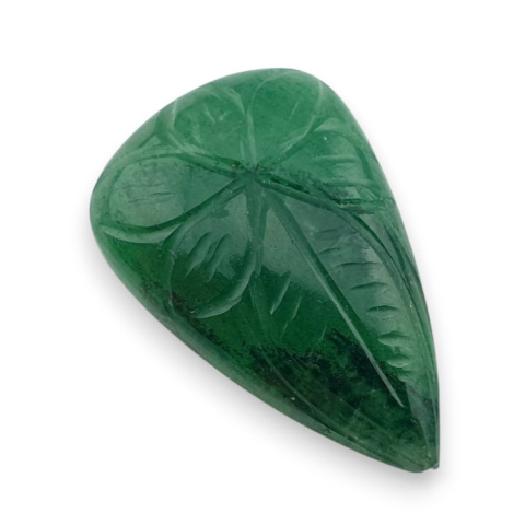 Green aventurine carved cabochon 30x19 mm no 14 Green aventurine carved cabochon 30x19 mm no 14