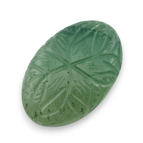 Green aventurine carved cabochon 31x20 mm no 22 Green aventurine carved cabochon 31x20 mm no 22