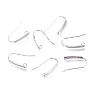 Hooks with eyelet stainless steel 18x13 mm 2 pcs
