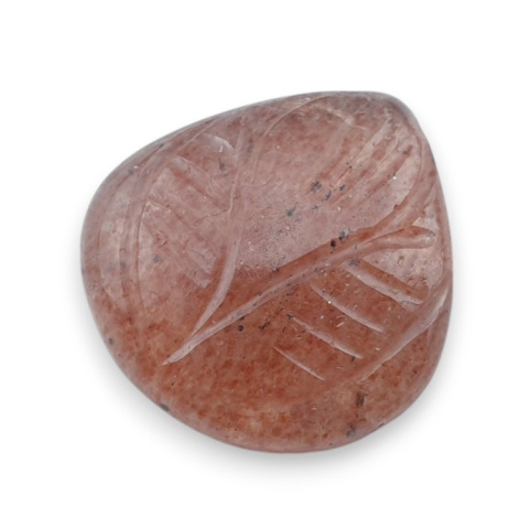 Strawberry quartz carved cabochon 19x18 mm no 13 Strawberry quartz carved cabochon 19x18 mm no 13