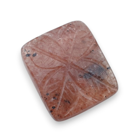 Strawberry quartz carved cabochon 20x17 mm no 72 Strawberry quartz carved cabochon 20x17 mm no 72