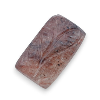 Strawberry quartz carved cabochon 21x13 mm no 11