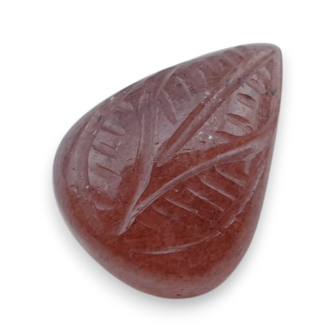 Strawberry quartz carved cabochon 21x16 mm no 74 Strawberry quartz carved cabochon 21x16 mm no 74