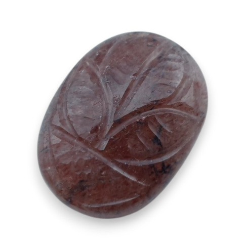 Strawberry quartz carved cabochon 21x16 mm no 80 Strawberry quartz carved cabochon 21x16 mm no 80