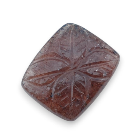 Strawberry quartz carved cabochon 21x17 mm no 79 Strawberry quartz carved cabochon 21x17 mm no 79
