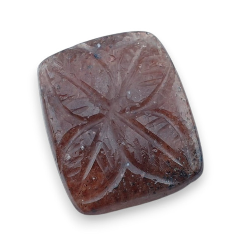 Strawberry quartz carved cabochon 21x17 mm no 79 Strawberry quartz carved cabochon 21x17 mm no 79