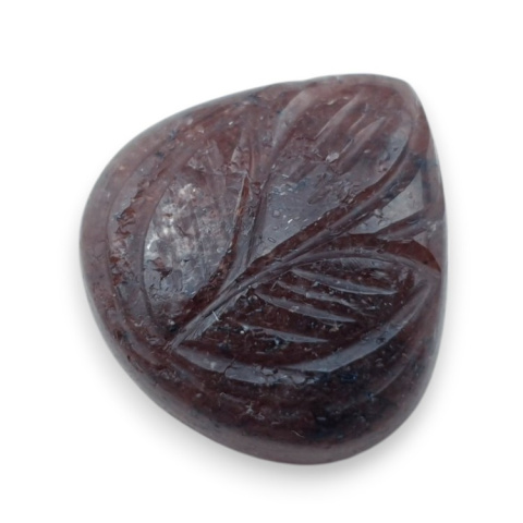 Strawberry quartz carved cabochon 22x21 mm no 25 Strawberry quartz carved cabochon 22x21 mm no 25