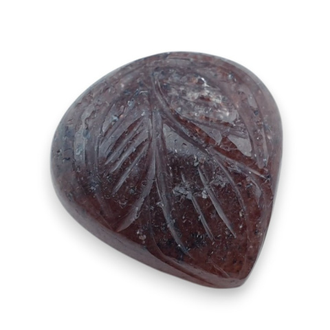 Strawberry quartz carved cabochon 22x21 mm no 25 Strawberry quartz carved cabochon 22x21 mm no 25