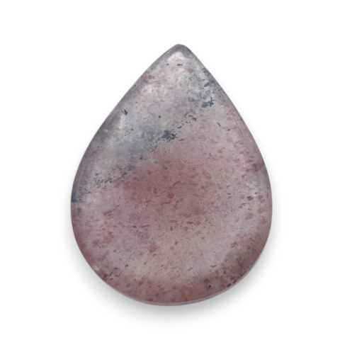 Strawberry quartz carved cabochon 23x17 mm no 81 Strawberry quartz carved cabochon 23x17 mm no 81