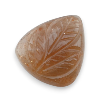 Strawberry quartz carved cabochon 23x20 mm no 22