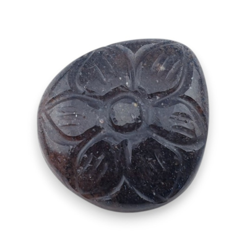 Strawberry quartz carved cabochon 23x21 mm no 4 Strawberry quartz carved cabochon 23x21 mm no 4