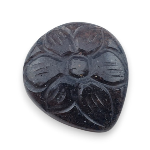 Strawberry quartz carved cabochon 23x21 mm no 4 Strawberry quartz carved cabochon 23x21 mm no 4