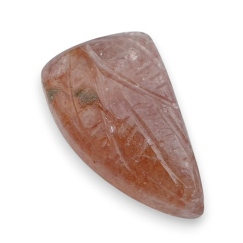 Strawberry quartz carved cabochon 24x15 mm no 41 Strawberry quartz carved cabochon 24x15 mm no 41