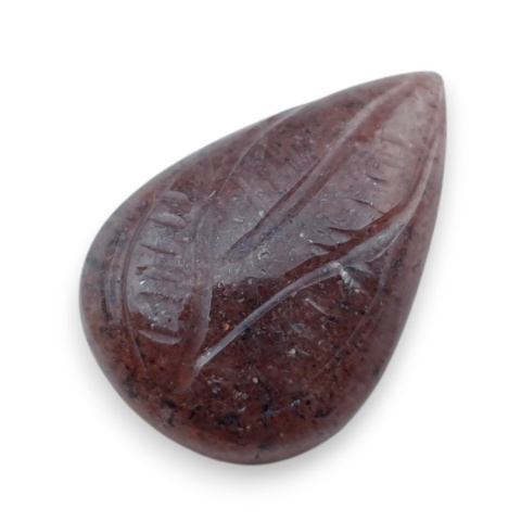 Strawberry quartz carved cabochon 24x16 mm no 82 Strawberry quartz carved cabochon 24x16 mm no 82