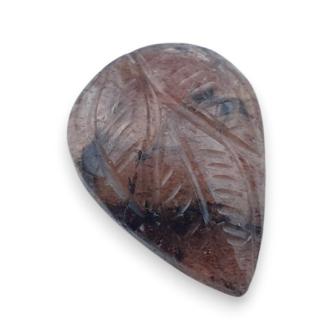 Strawberry quartz carved cabochon 24x18 mm no 18 Strawberry quartz carved cabochon 24x18 mm no 18