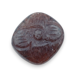 Strawberry quartz carved cabochon 24x22 mm no 15