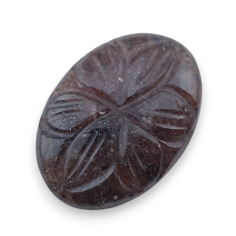 Strawberry quartz carved cabochon 25x18 mm no 76 Strawberry quartz carved cabochon 25x18 mm no 76