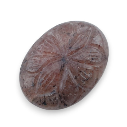 Strawberry quartz carved cabochon 25x19 mm no 69 Strawberry quartz carved cabochon 25x19 mm no 69