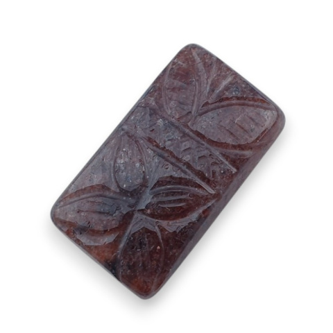 Strawberry quartz carved cabochon 26x15 mm no 66 Strawberry quartz carved cabochon 26x15 mm no 66