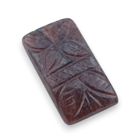 Strawberry quartz carved cabochon 26x15 mm no 66 Strawberry quartz carved cabochon 26x15 mm no 66