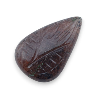 Strawberry quartz carved cabochon 26x16 mm no 20