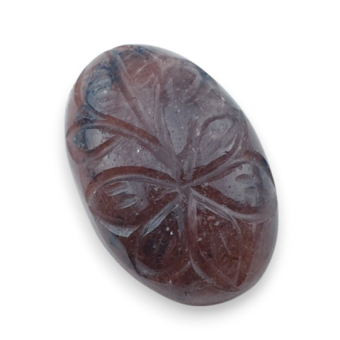Strawberry quartz carved cabochon 26x17 mm no 52 Strawberry quartz carved cabochon 26x17 mm no 52