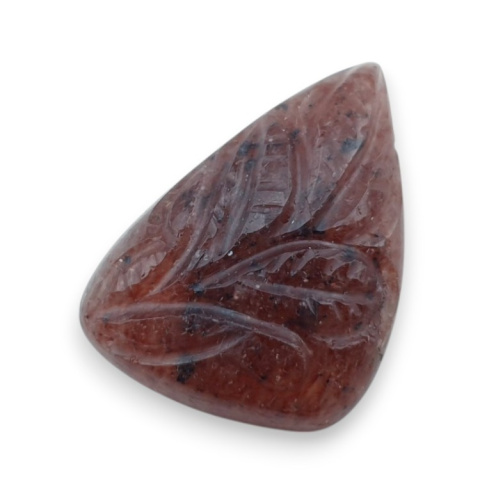 Strawberry quartz carved cabochon 26x19 mm no 75 Strawberry quartz carved cabochon 26x19 mm no 75