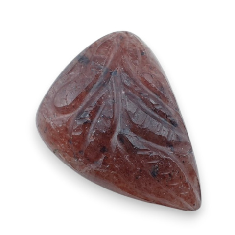 Strawberry quartz carved cabochon 26x19 mm no 75 Strawberry quartz carved cabochon 26x19 mm no 75