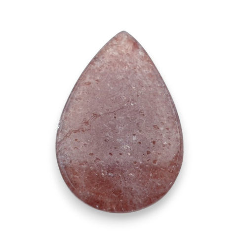 Strawberry quartz carved cabochon 27x18 mm no 29 Strawberry quartz carved cabochon 27x18 mm no 29
