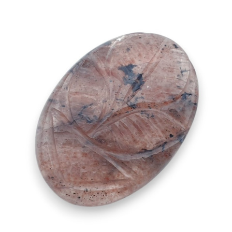 Strawberry quartz carved cabochon 27x19 mm no 7 Strawberry quartz carved cabochon 27x19 mm no 7
