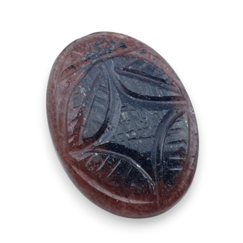 Strawberry quartz carved cabochon 27x20 mm no 78 Strawberry quartz carved cabochon 27x20 mm no 78