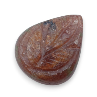Strawberry quartz carved cabochon 27x22 mm no 55