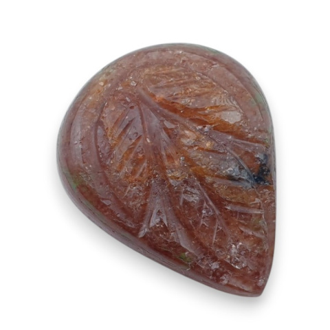 Strawberry quartz carved cabochon 27x22 mm no 55 Strawberry quartz carved cabochon 27x22 mm no 55