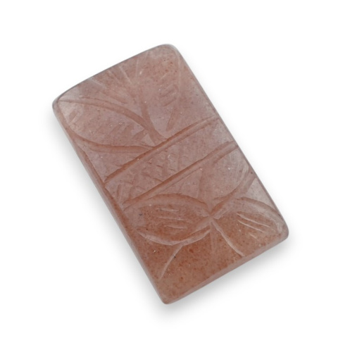 Strawberry quartz carved cabochon 28x17 mm no 54 Strawberry quartz carved cabochon 28x17 mm no 54