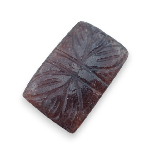 Strawberry quartz carved cabochon 28x18 mm no 23 Strawberry quartz carved cabochon 28x18 mm no 23