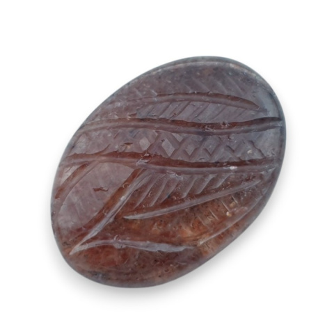 Strawberry quartz carved cabochon 28x20 mm no 48 Strawberry quartz carved cabochon 28x20 mm no 48