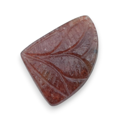 Strawberry quartz carved cabochon 29x19 mm no 27 Strawberry quartz carved cabochon 29x19 mm no 27