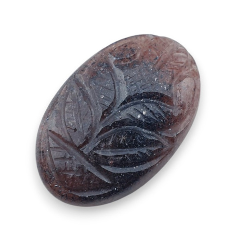 Strawberry quartz carved cabochon 29x19 mm no 28 Strawberry quartz carved cabochon 29x19 mm no 28