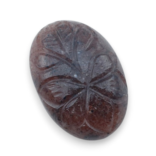 Strawberry quartz carved cabochon 29x20 mm no 65