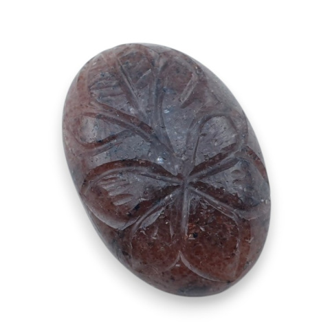 Strawberry quartz carved cabochon 29x20 mm no 65 Strawberry quartz carved cabochon 29x20 mm no 65
